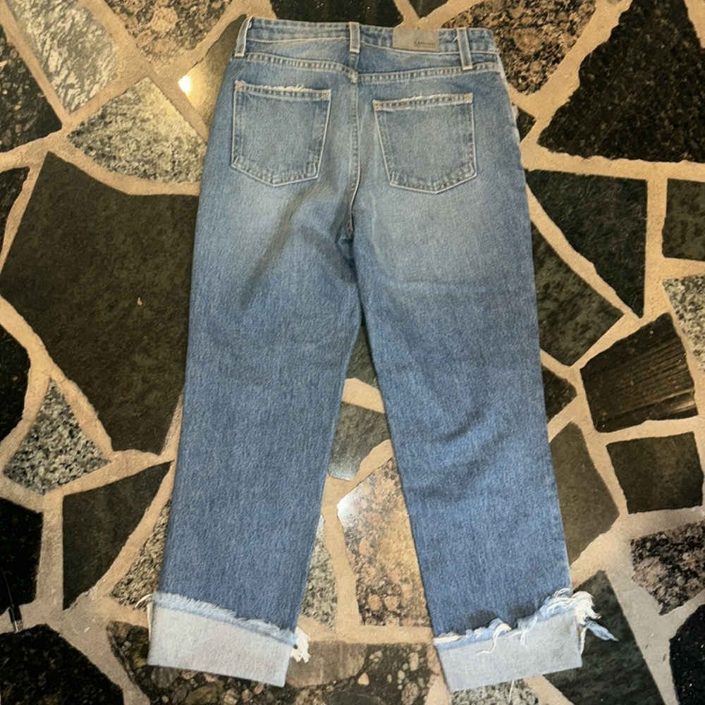Carmar Jeans- distress bleach denim size 25 - Picture 3 of 5